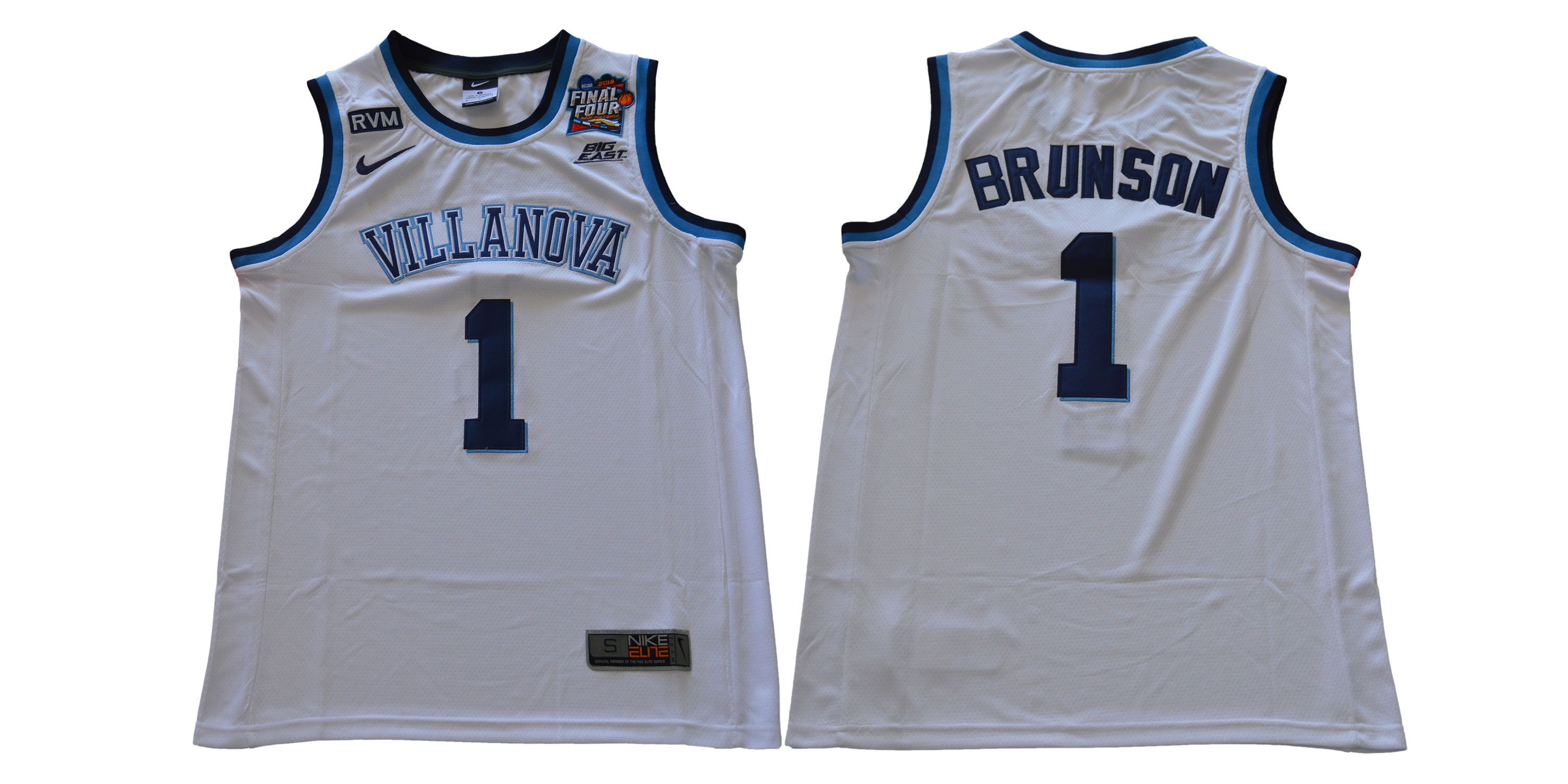 Men Villanova #1 Brunson White Nike NCAA Jerseys->more ncaa teams->NCAA Jersey